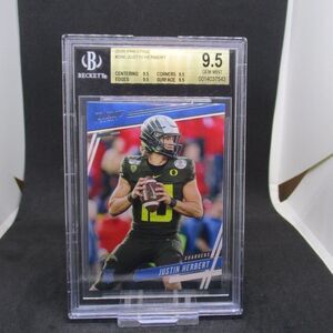 Justin Herbert 2020 Panini Donruss Rated Rookie #303 BGS 9.5